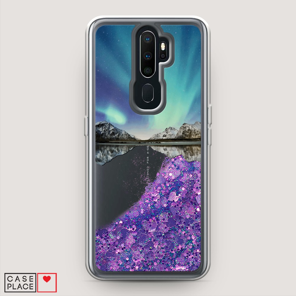 

Чехол Awog на Oppo A5/A9 2020 "Горное озеро и сияние", Разноцветный, 251992-1