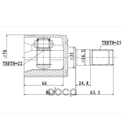 

Шрус Zikmar Z87791R