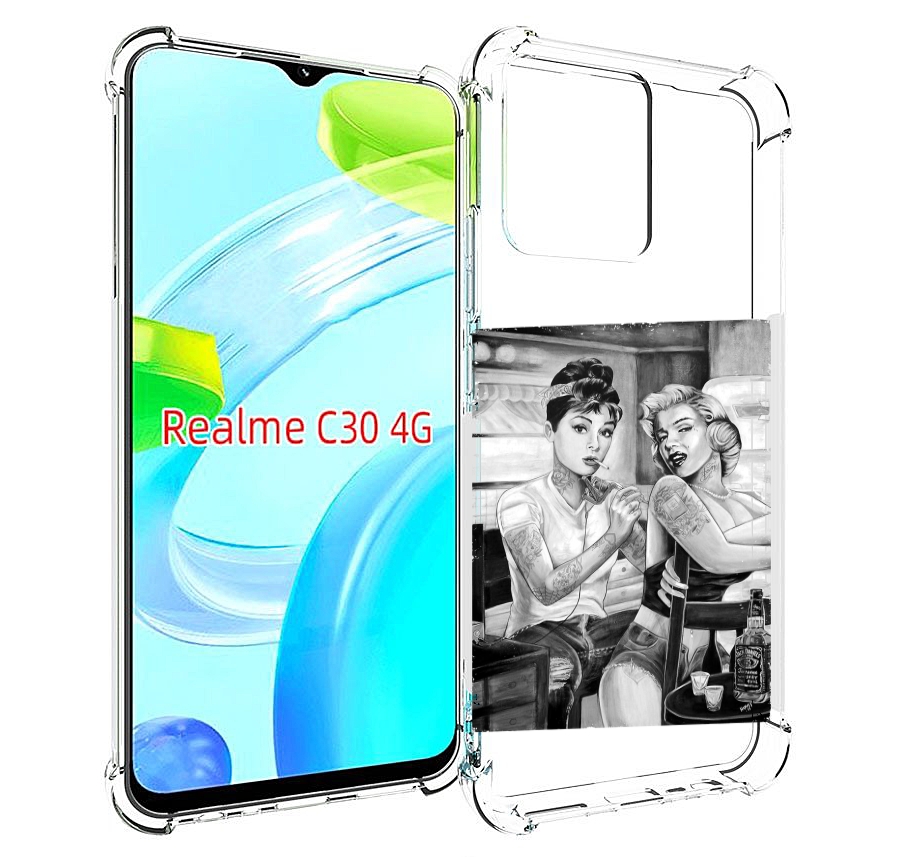 

Чехол MyPads тату мастер для Realme C30 4G / Narzo 50i Prime, Прозрачный, Tocco