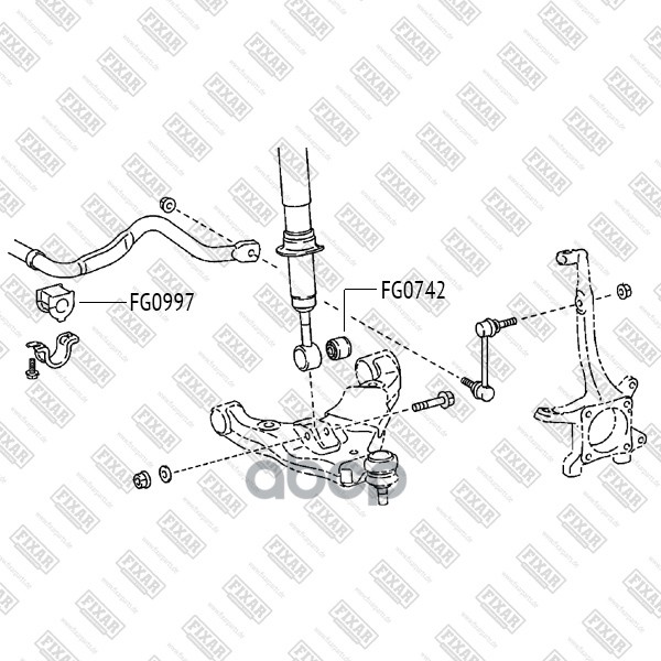 

FIXAR FG0742 Сайлентблок переднего амортизатора