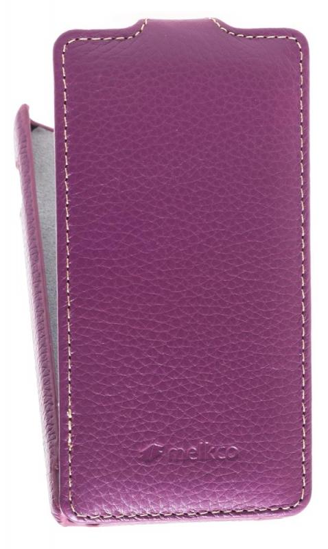 фото Чехол melkco для sony xperia sola purple lc