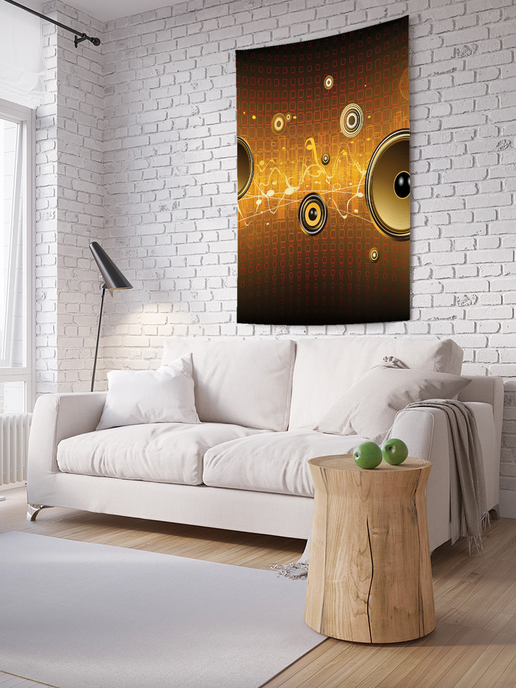 

Вертикальное фотопанно на стену JoyArty Музыкальная волна 150x200 см, Музыкальная волна