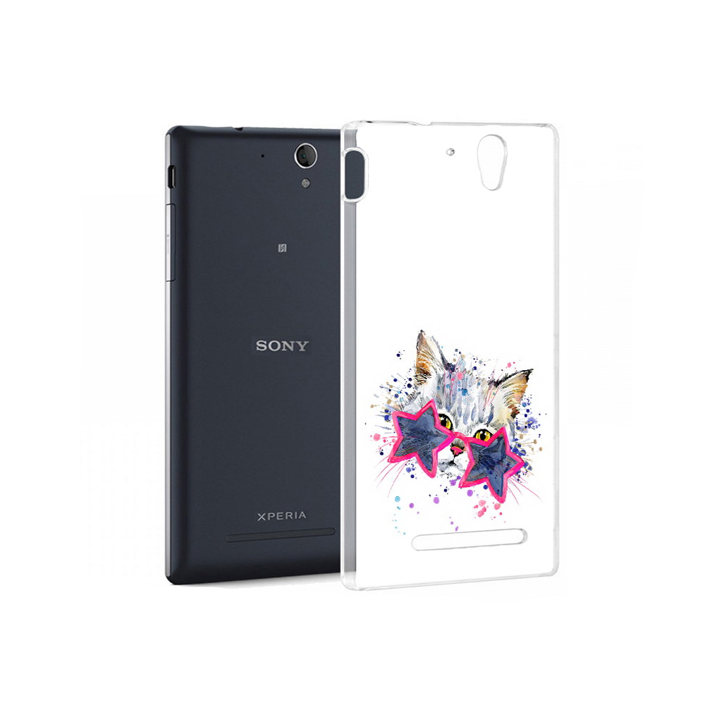 

Чехол MyPads Tocco для Sony Xperia C5 Ultra звездные очки (PT16261.253.353), Прозрачный, Tocco