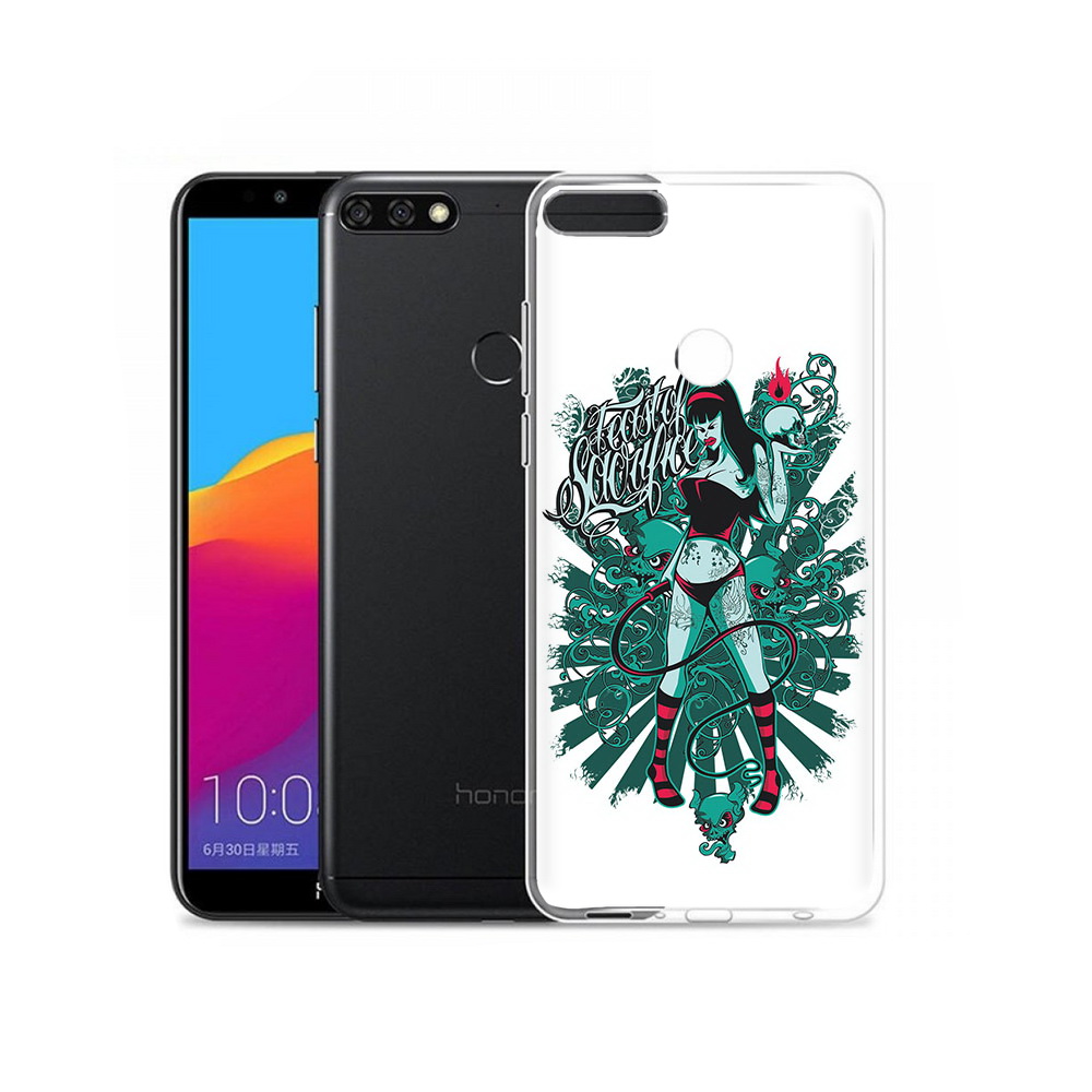 

Чехол MyPads Tocco для Honor 7C Pro нарисованная девушка в татуировках (PT113786.47.499), Прозрачный, Tocco