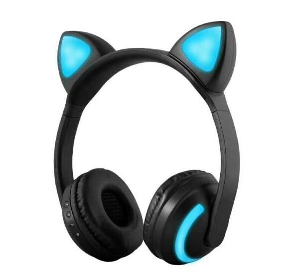 фото Наушники offgroup "ушки кошки" black/blue