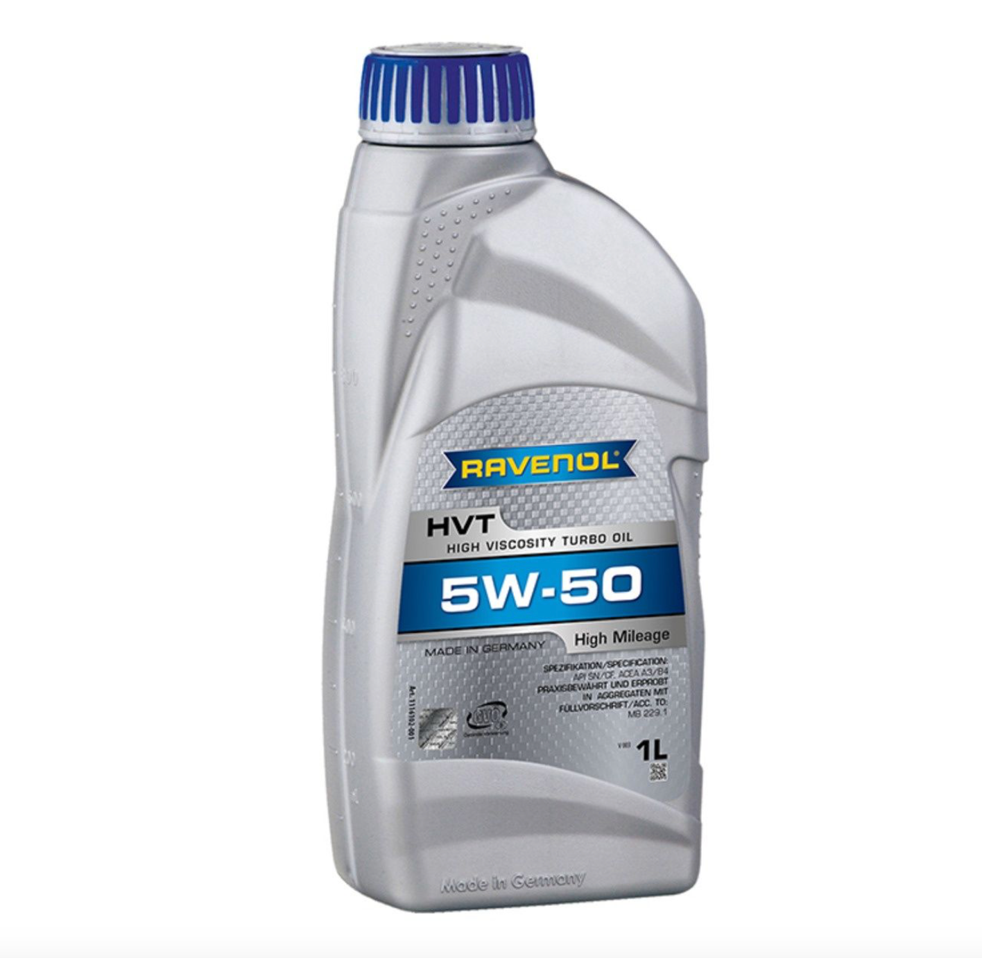 

Моторное масло Ravenol hvt high viscosity turbo oil sae 5w50 new 1л