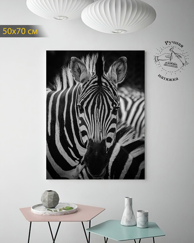 

Картина КартинуМне! Зебры, N000130, 50х70 см, Зебры