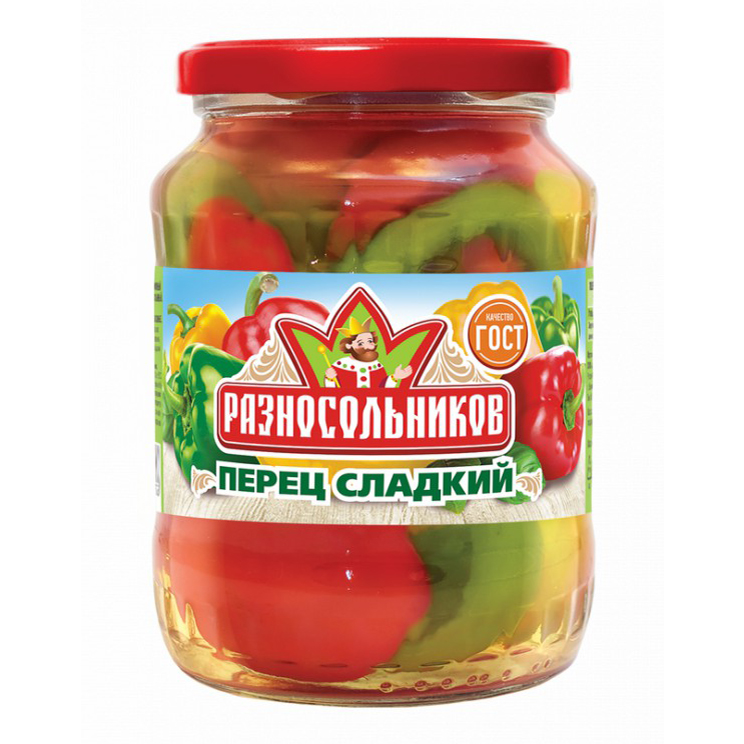 

Перец Разносольников сладкий маринованный ГОСТ 680 г