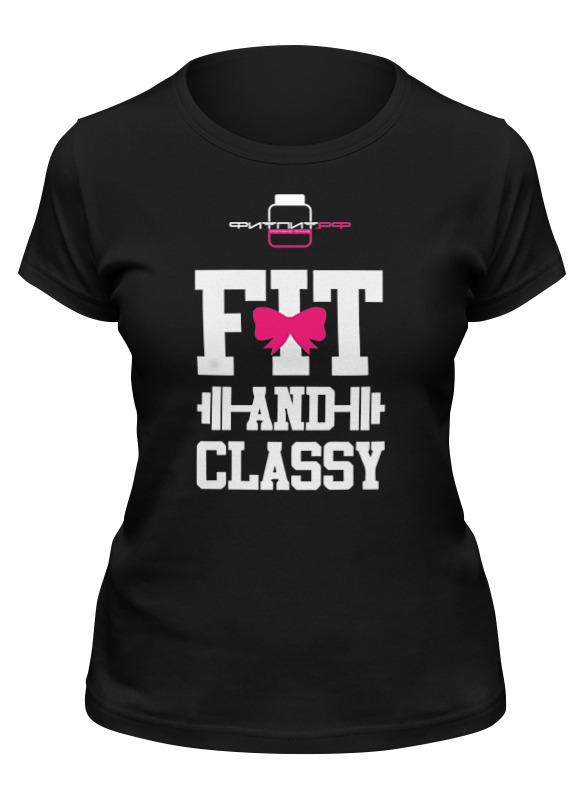 фото Футболка женская printio фитпит.рф - спортивное питание черная s