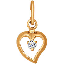 Подвеска из красного золота AllTime 031395_s фианит 3888₽