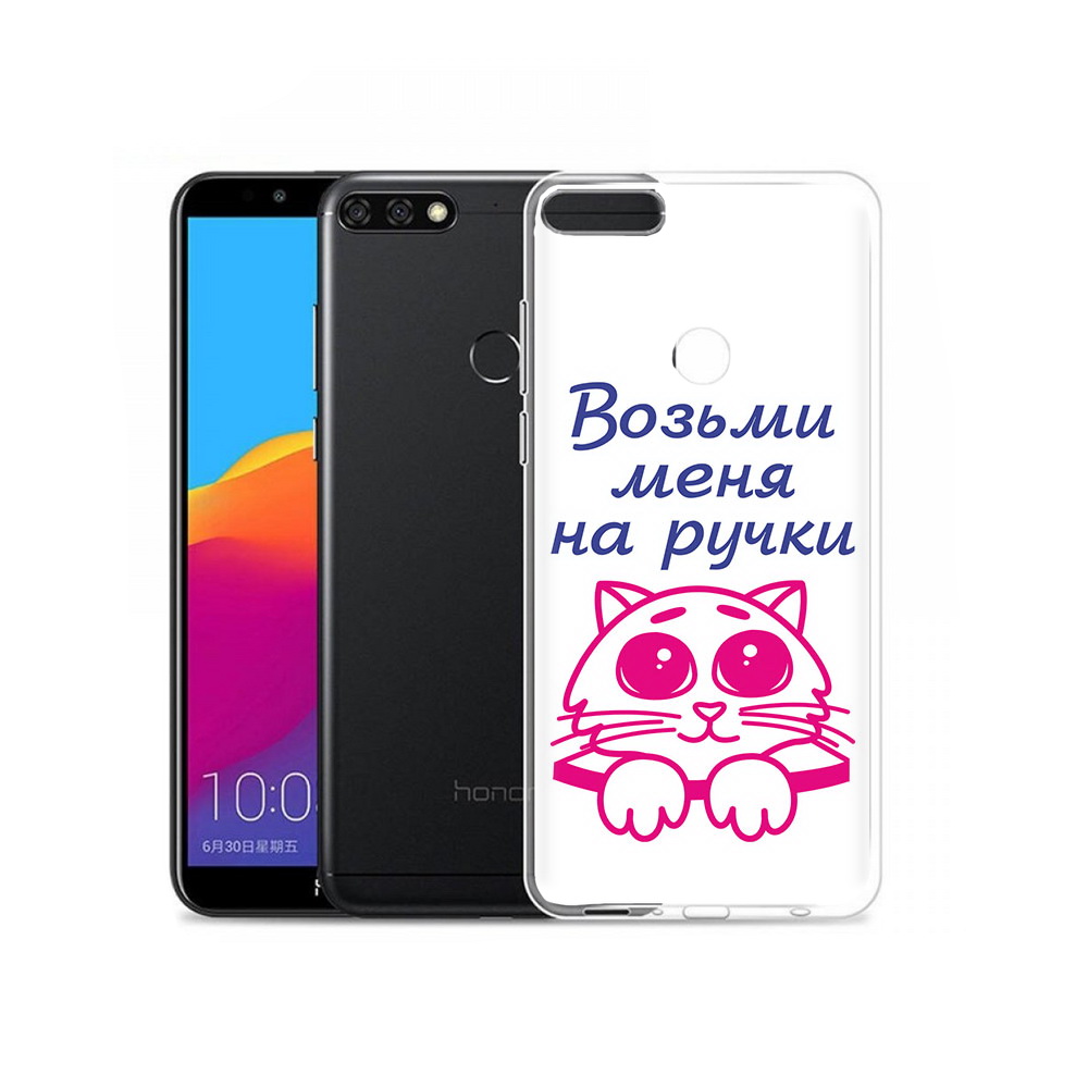 

Чехол MyPads Tocco для Honor 7C Pro мяу (PT113786.47.491), Прозрачный, Tocco