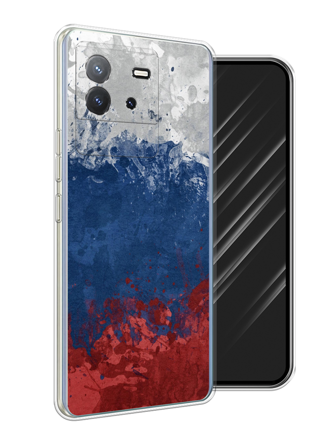 

Чехол Awog на Vivo T2 4G "Флаг России неровный", Белый;синий;красный, 269550-1