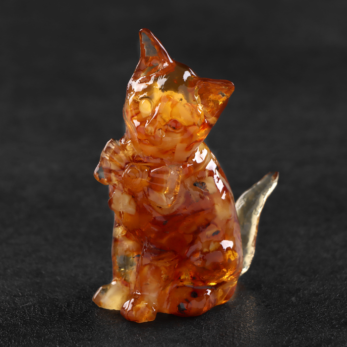 

Сувенир Кот, янтарь, 10656055, Оранжевый