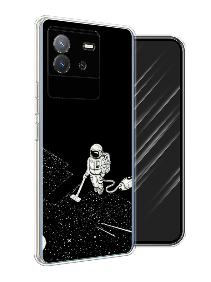 

Чехол Awog на Vivo T2 4G "Космонавт с пылесосом", Белый, 269550-1