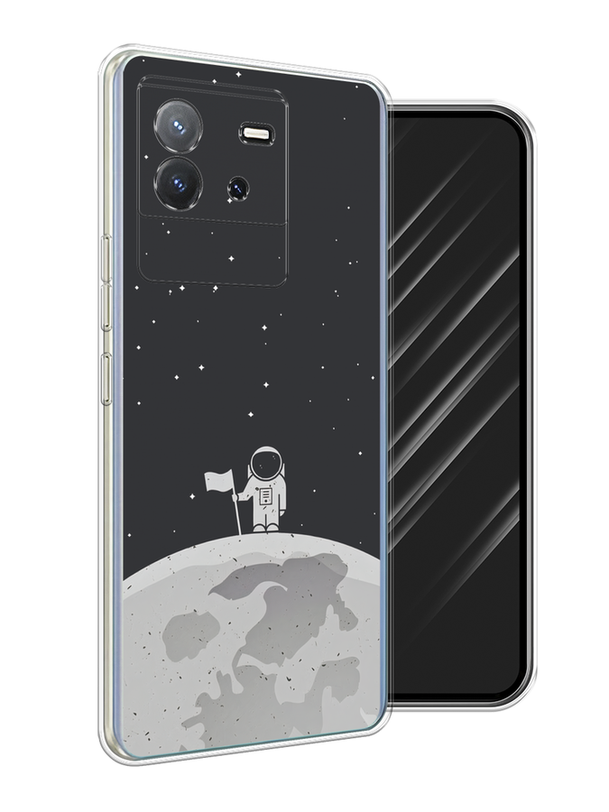 

Чехол Awog на Vivo T2 4G "Первый на Луне", Черный, 269550-1