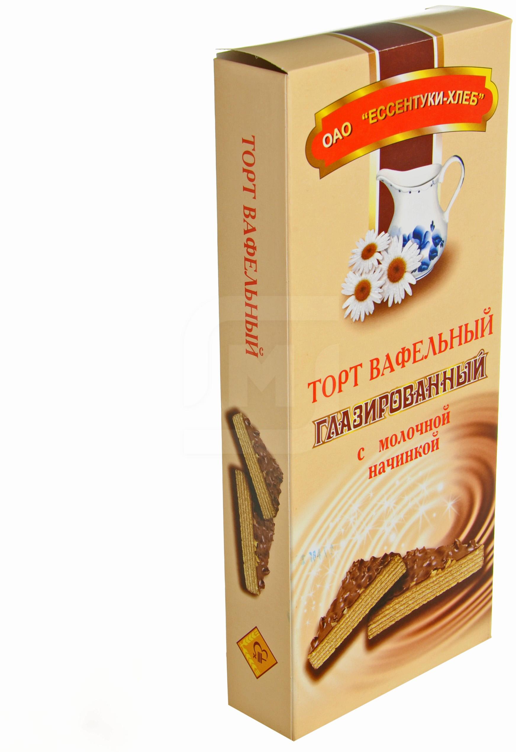 

Торт вафельный глазированный с молочной начинкой 310 г