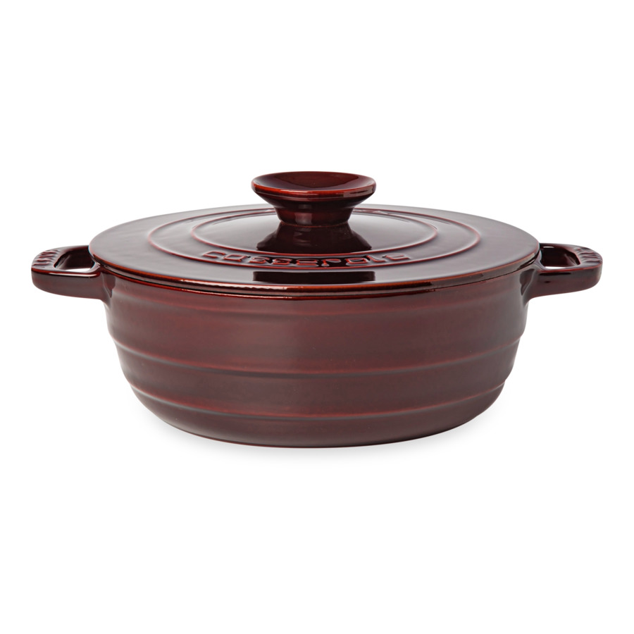 

Казан с крышкой LAVA Experience Majolica d28, h11,5 см, 5,2 л, чугун, красный