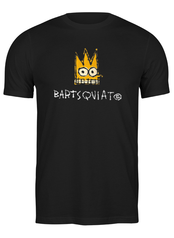 

Футболка мужская Printio Bartsquiat черная S, Черный, Bartsquiat