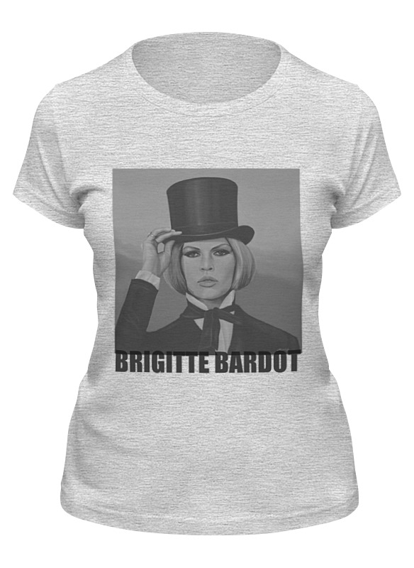 

Футболка женская Printio Brigitte bardot серая S, Серый, Brigitte bardot