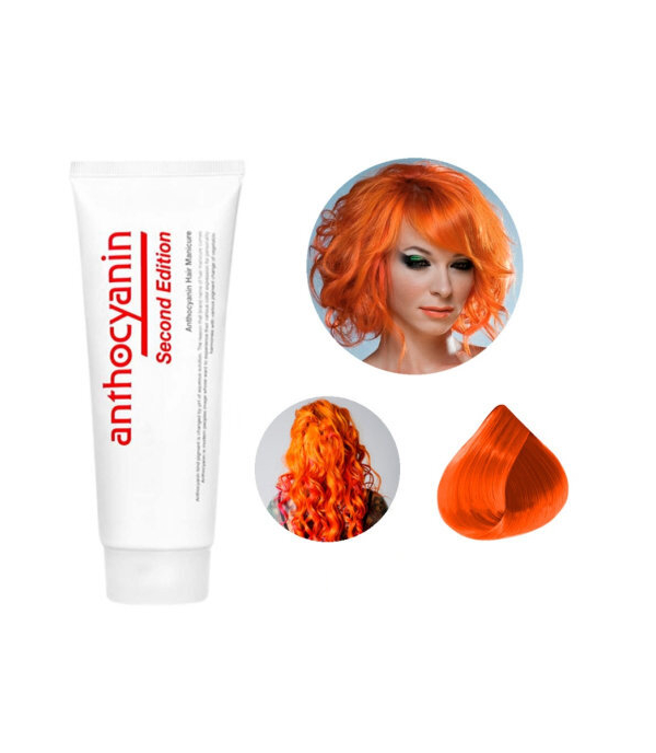 Краска для волос ANTHOCYANIN 230 O01 - Dark Orange fennec fabric crescent bag dark orange