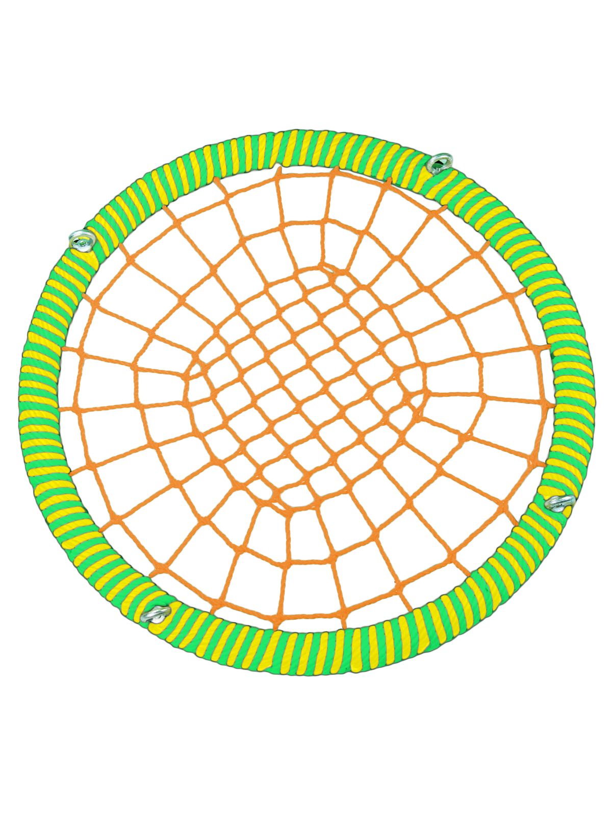 фото Подвесные качели гнездо размер80 см толщина обода 72 мм армированный канат обода 16 мм jinn
