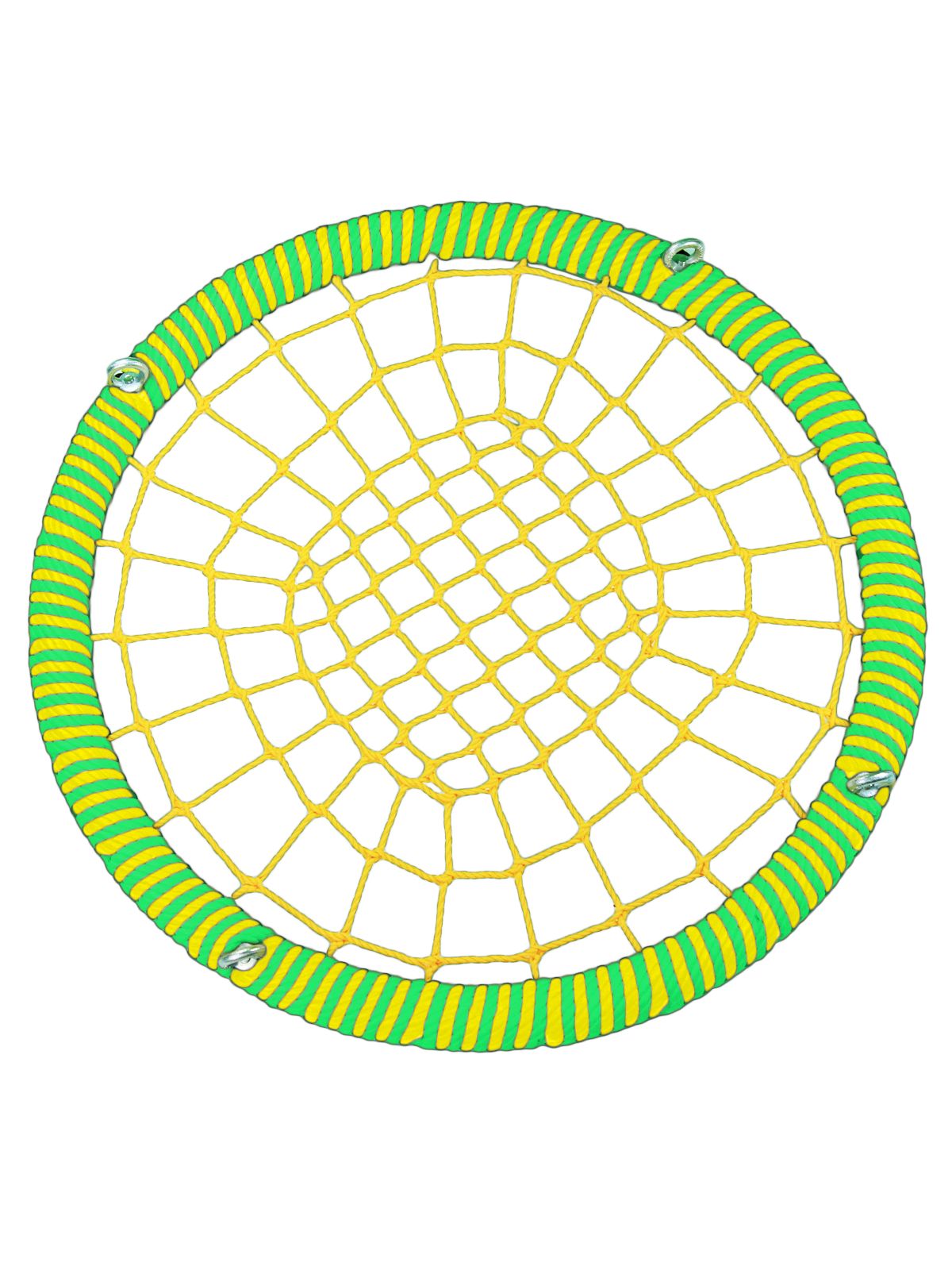 фото Подвесные качели гнездо размер80 см толщина обода 72 мм армированный канат обода 16 мм jinn