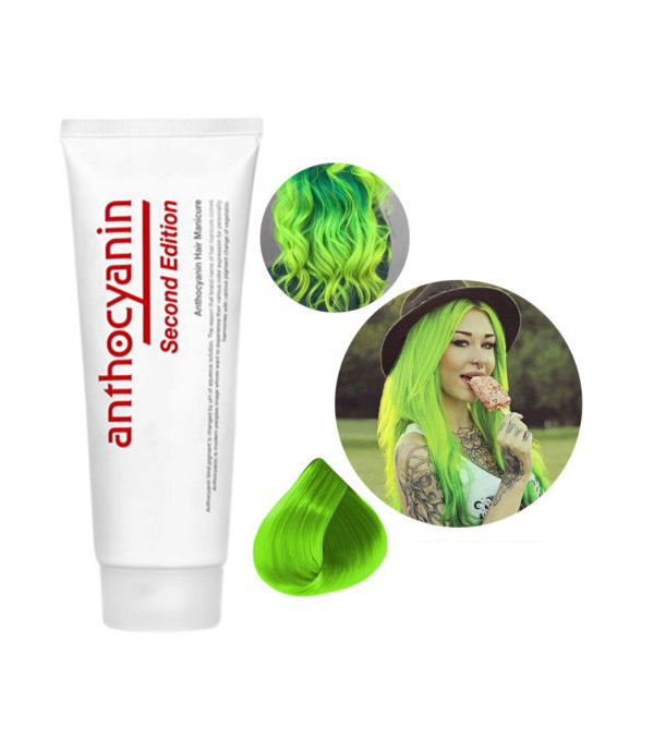 фото Краска для волос anthocyanin 230 g04 - lime green