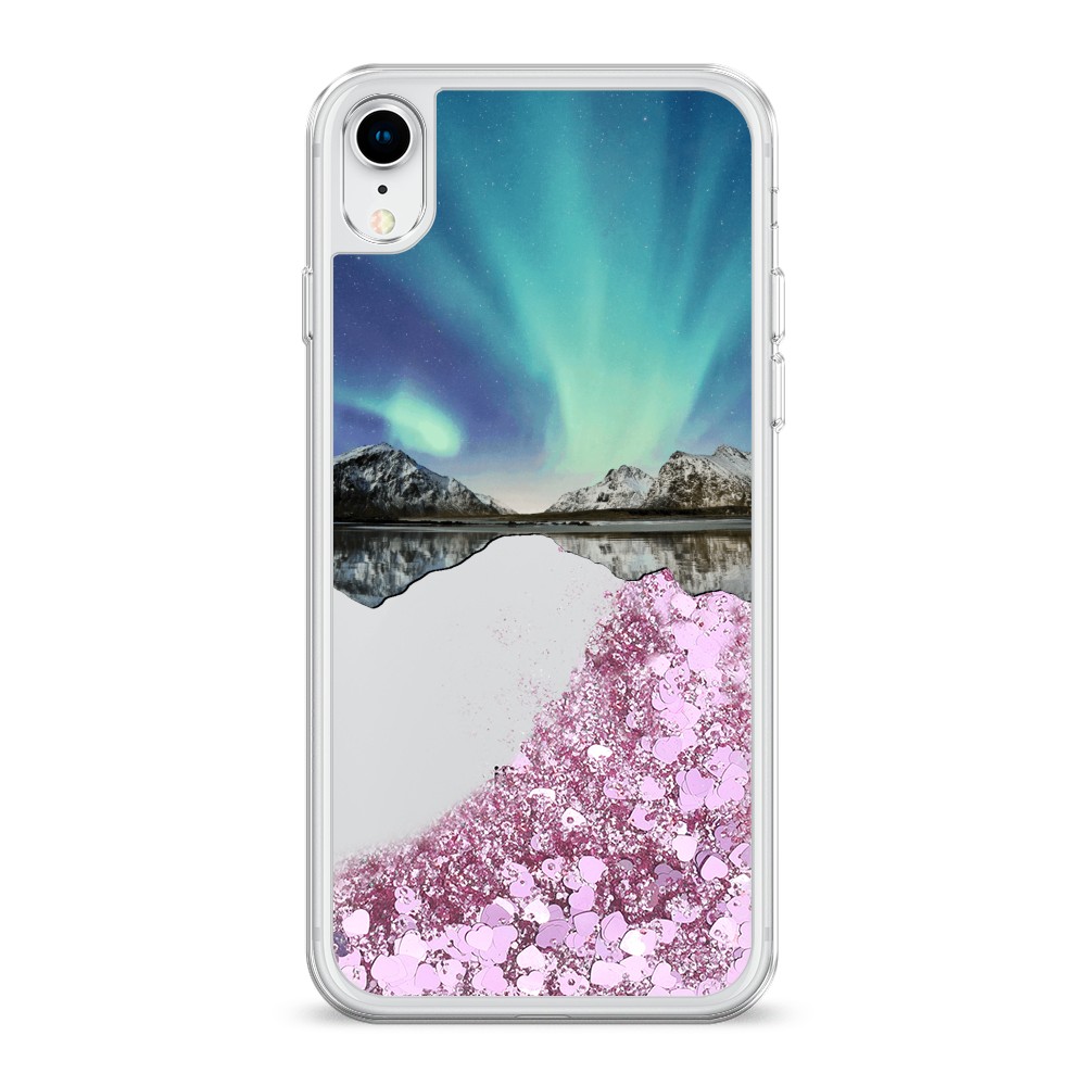 

Чехол Awog на Apple iPhone XR (10R) / Айфон XR (10R) "Горное озеро и сияние", 12094-1