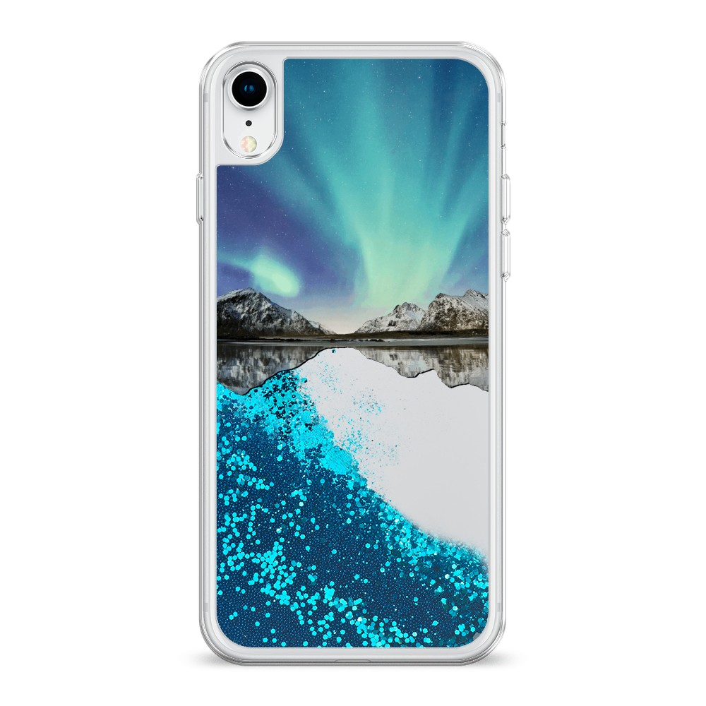

Чехол Awog на Apple iPhone XR (10R) / Айфон XR (10R) "Горное озеро и сияние", Разноцветный, 12093-1