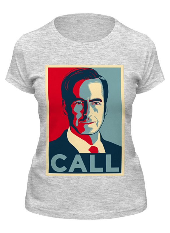 фото Футболка женская printio better call saul серая 2xl