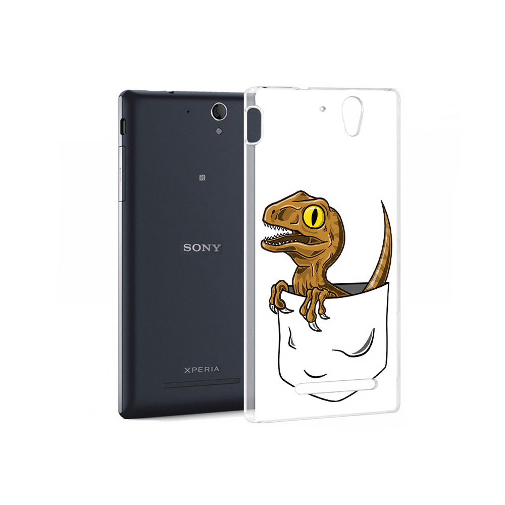 

Чехол MyPads Tocco для Sony Xperia C5 Ultra динозавр в кармане (PT16261.253.327), Прозрачный, Tocco