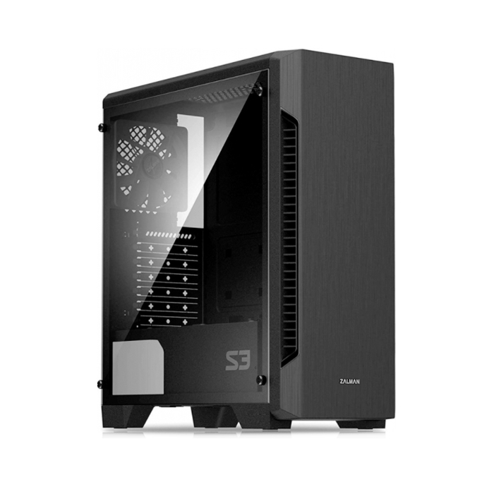 

Корпус компьютерный Zalman S3 TG Black, S3 TG