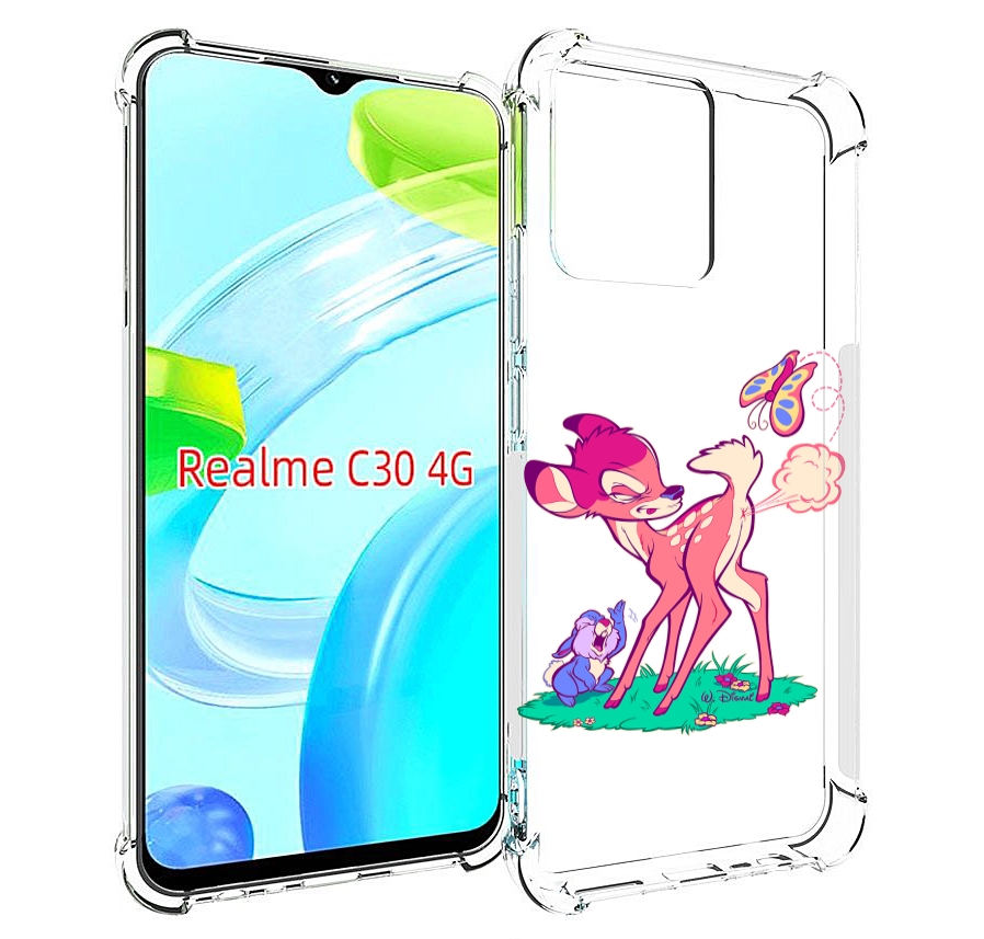 

Чехол MyPads смешной олененок для Realme C30 4G / Narzo 50i Prime, Прозрачный, Tocco