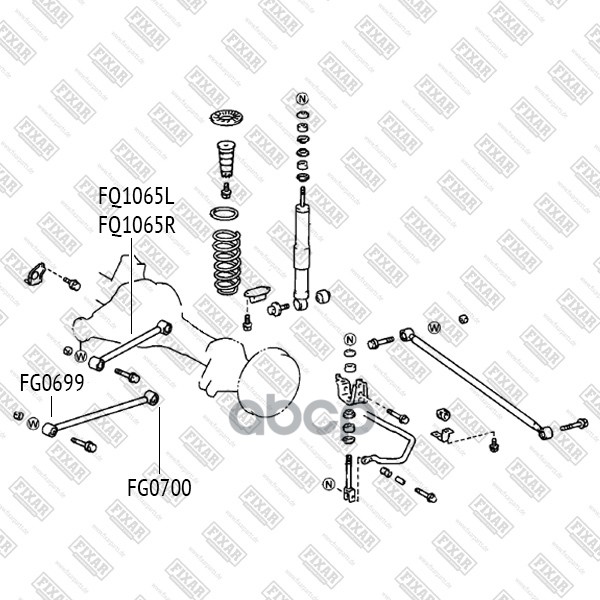 

FIXAR FG0700 Сайлентблок заднего рычага