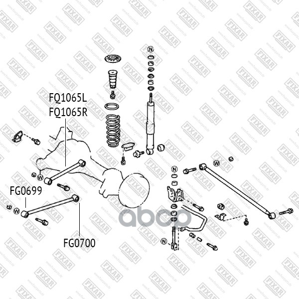 

FIXAR FG0699 Сайлентблок заднего рычага