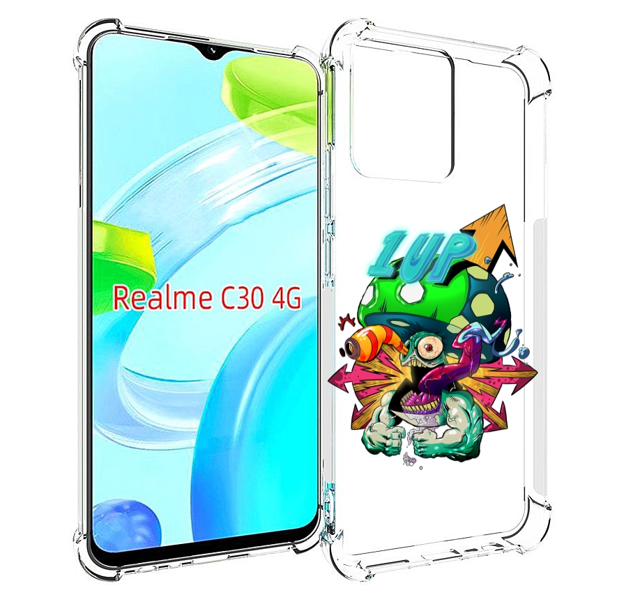 

Чехол MyPads сильный гриб абстракция для Realme C30 4G / Narzo 50i Prime, Прозрачный, Tocco
