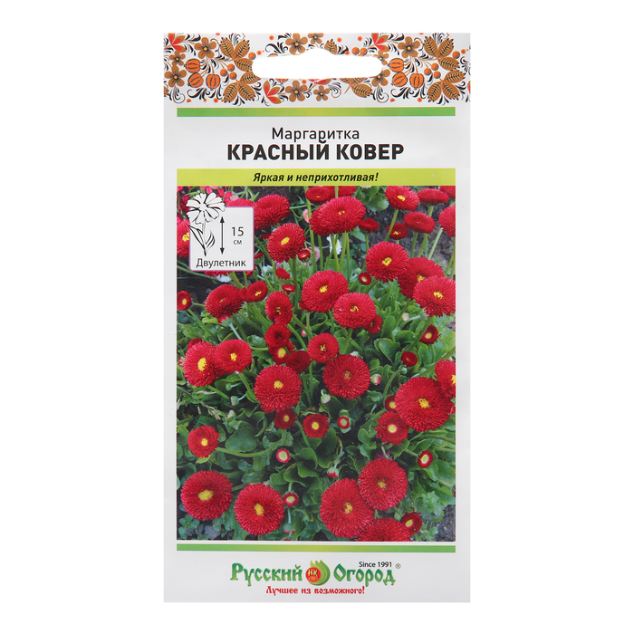 

Семена цветов Маргаритка "Красный ковер", 0,05 г (4 шт.)