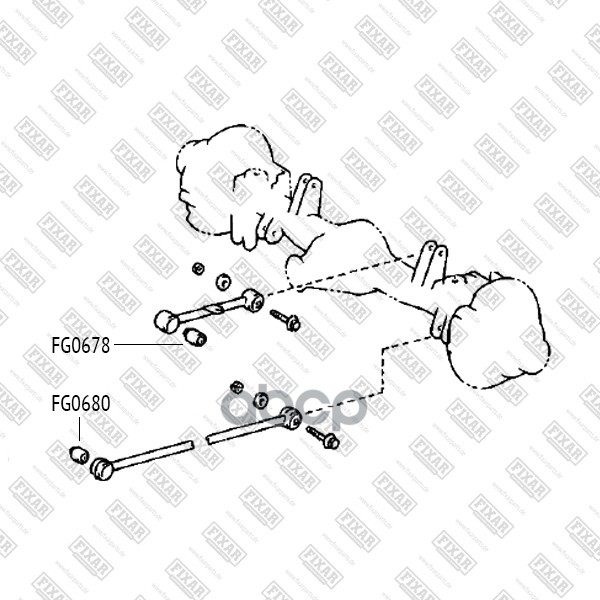 

FIXAR FG0678 Сайлентблок заднего продольного верхнего рычага