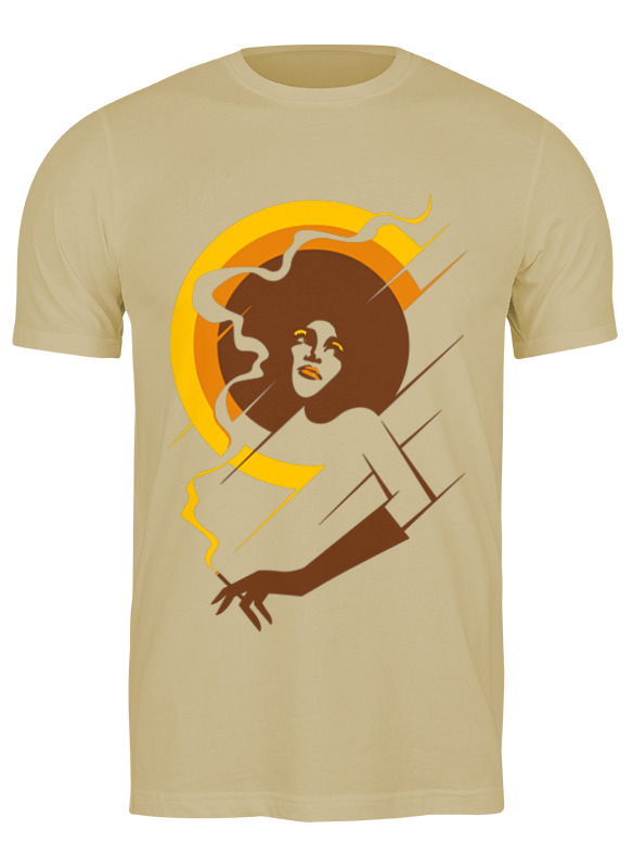

Футболка мужская Printio Retro lady 1012881 бежевая XL, Бежевый, Retro lady 1012881