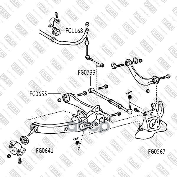 

FIXAR FG0641 Сайлентблок заднего нижнего рычага