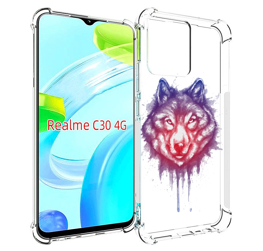 

Чехол MyPads пушистый волк для Realme C30 4G / Narzo 50i Prime, Прозрачный, Tocco