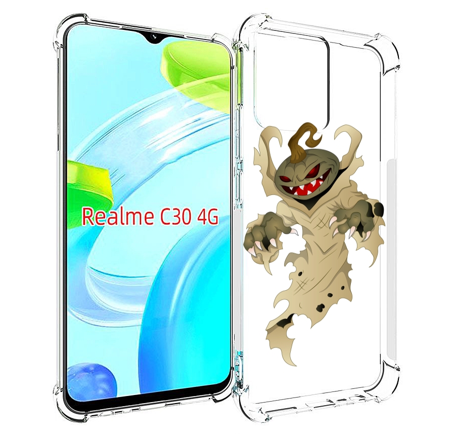 

Чехол MyPads призрак хэллоуина для Realme C30 4G / Narzo 50i Prime, Прозрачный, Tocco