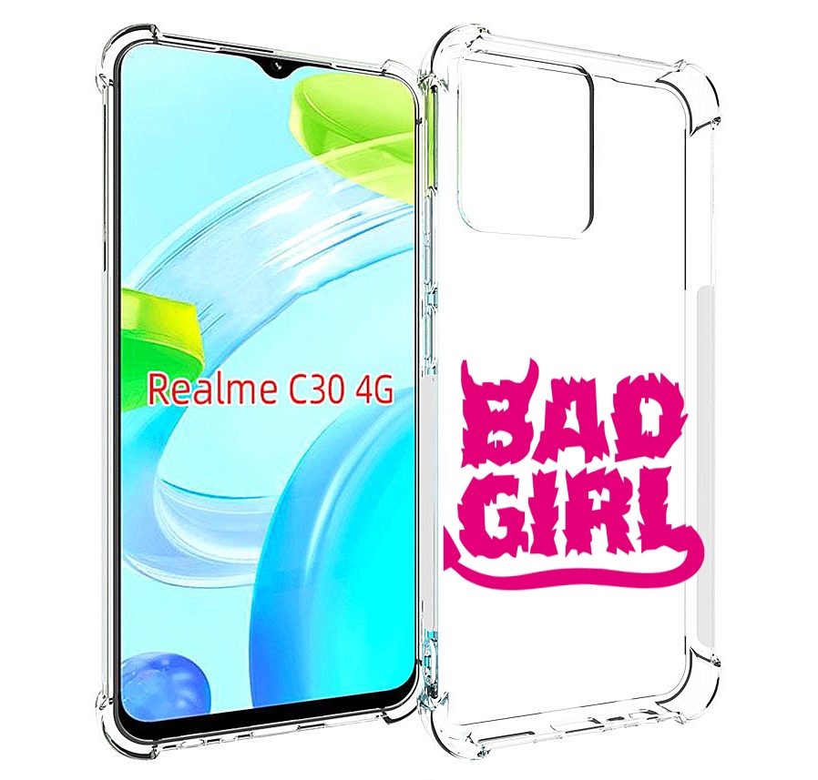 

Чехол MyPads плохая девочка для Realme C30 4G / Narzo 50i Prime, Прозрачный, Tocco