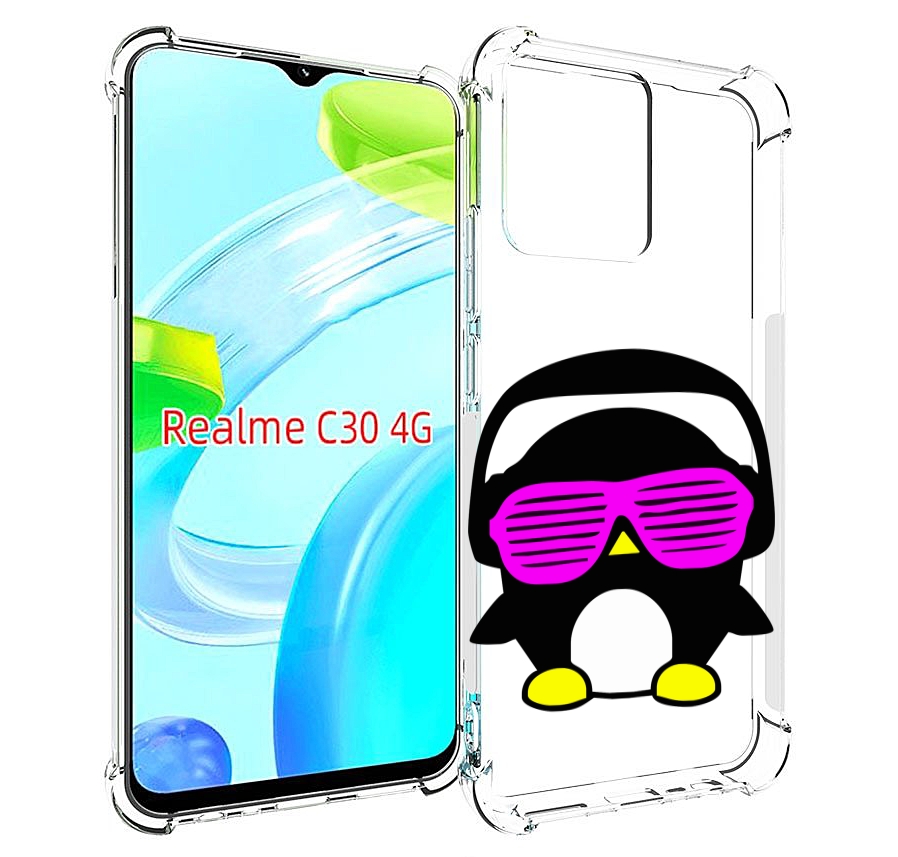 

Чехол MyPads пингвин для Realme C30 4G / Narzo 50i Prime, Прозрачный, Tocco