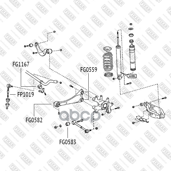 

FIXAR FG0583 Сайлентблок задней тяги