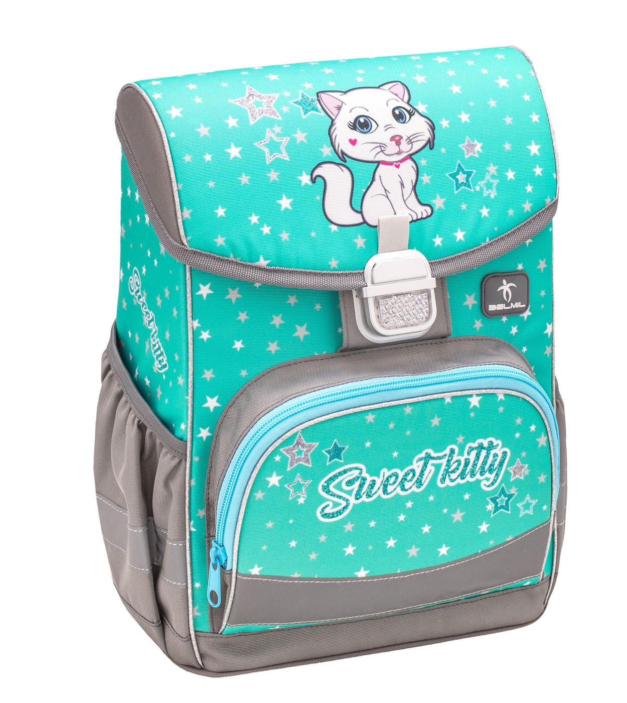

Ранец Belmil Click Sweet Kitty, Котенок, бирюзовый 405 45/925