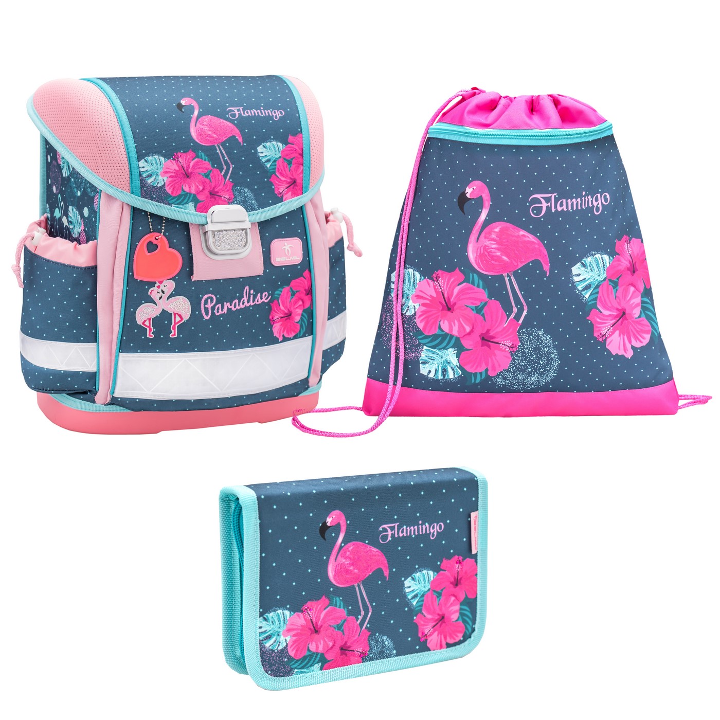 

Ранец Belmil Classy Flamingo Paradise с наполнением 403 13/834/SET