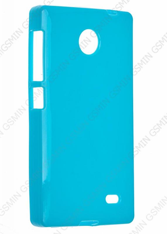 фото Чехол nobrand для nokia x dual sim gloss blue