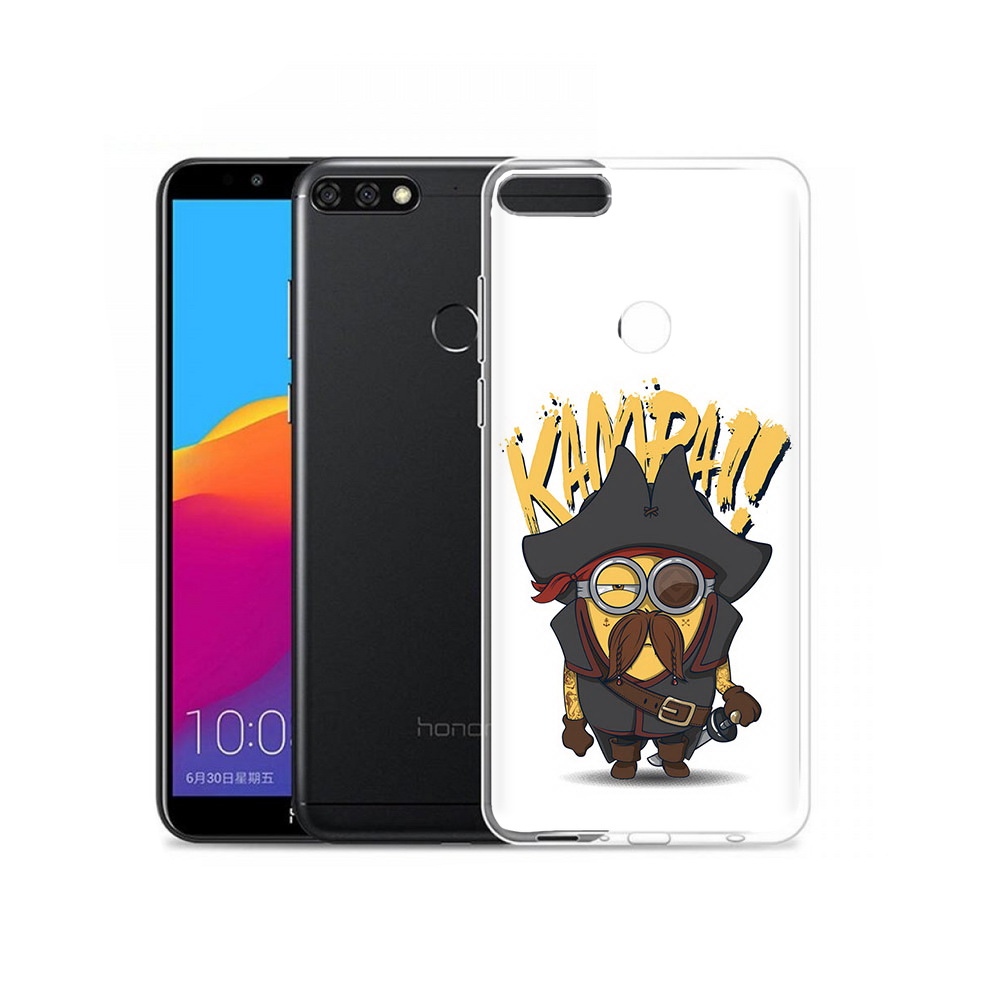

Чехол MyPads Tocco для Honor 7C Pro миньон пират (PT113786.47.476), Прозрачный, Tocco
