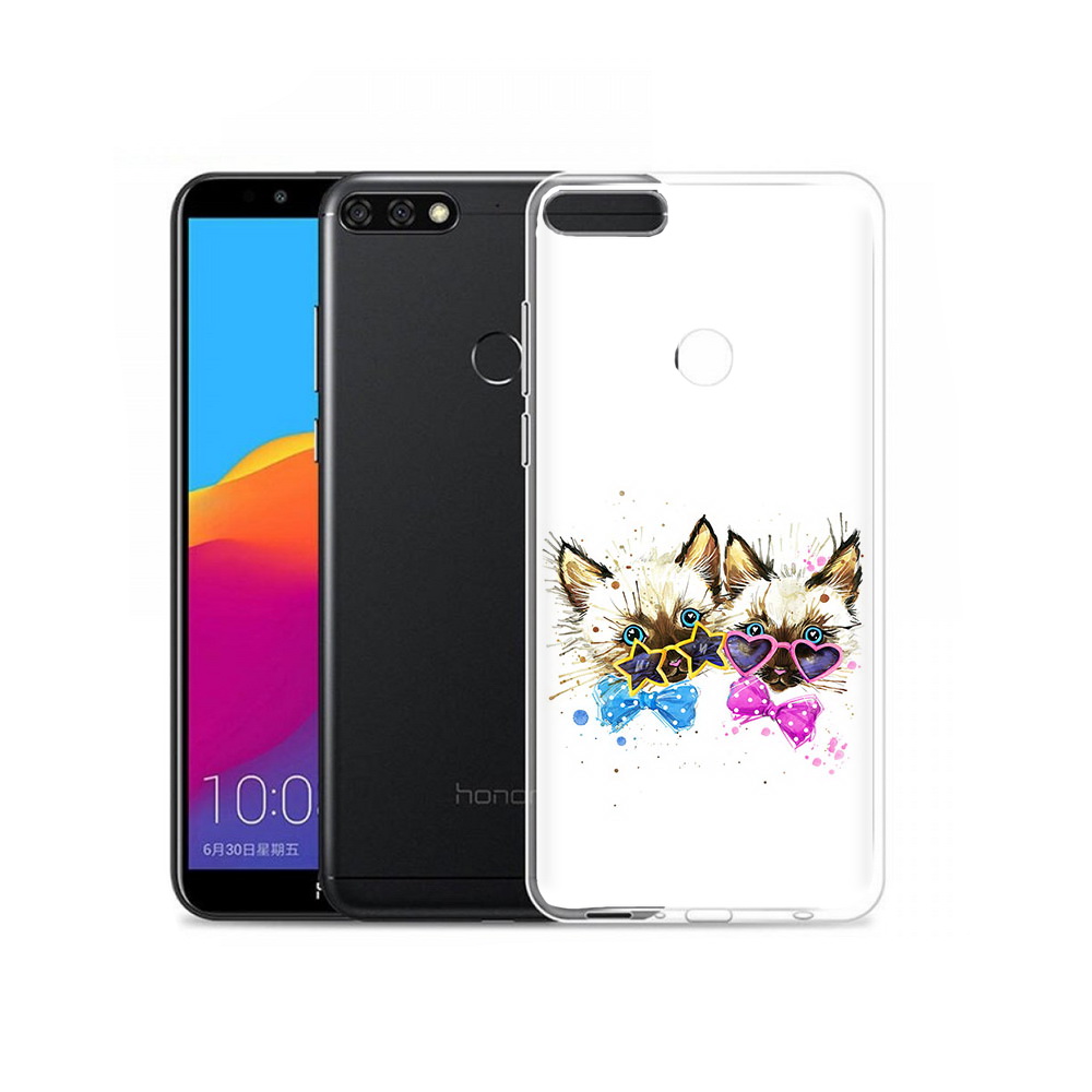 Чехол MyPads Tocco для Honor 7C Pro милые котята (PT113786.47.474)
